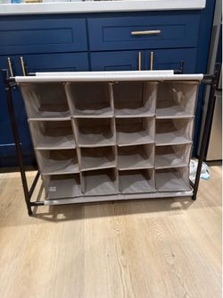 16 pair shoe rack