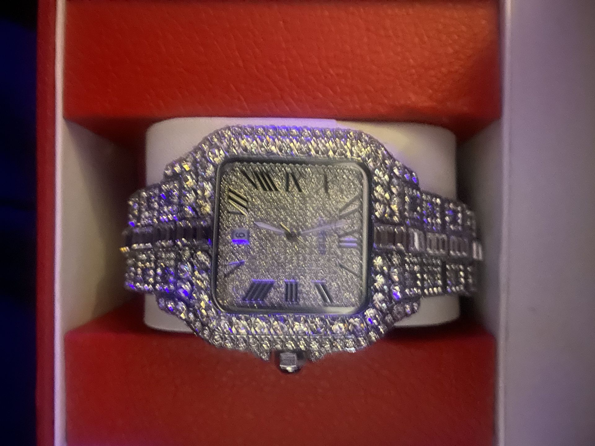 Brand New Iced Out Cartier Watch
