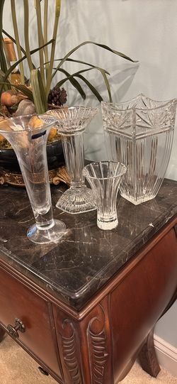 Marquis By Waterford 4  Different Vases $12 Each