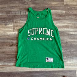 Supreme X Champion Collab - Green Tank Top