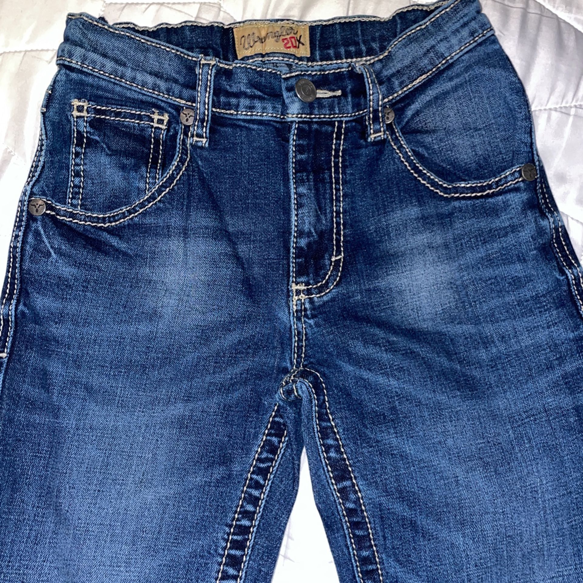Boys Wrangler 20x Vintage Boot Cut Slim Fit Jeans