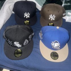 Fitted 4 Caps (7 5/8)