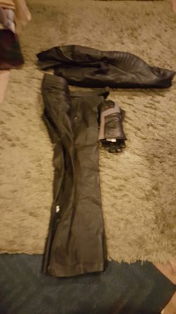 BMW. Leather suit