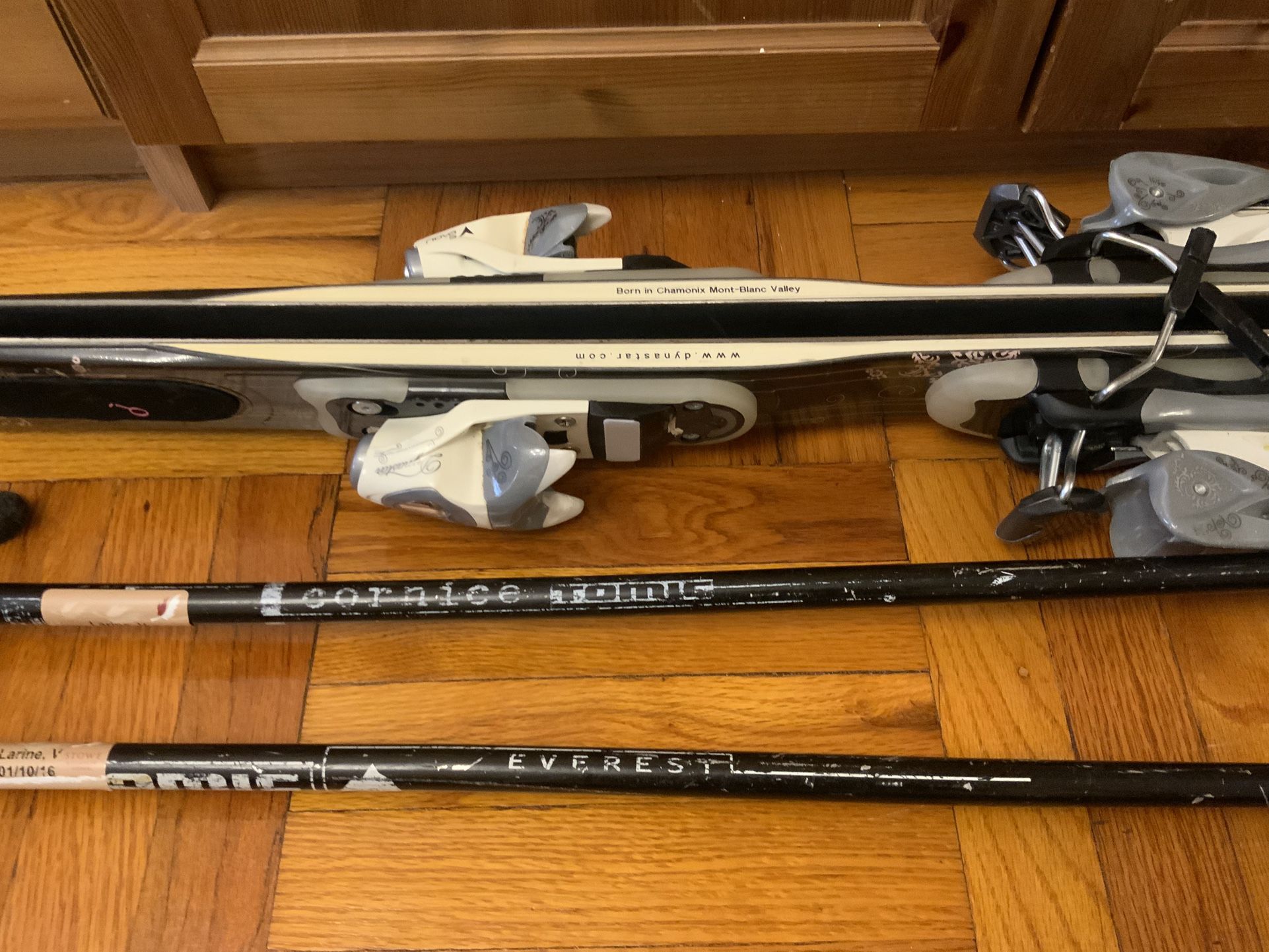 SKIS + POLES+SKI BAG Dynastar Born in Chamonic Mont-Blanc Valley