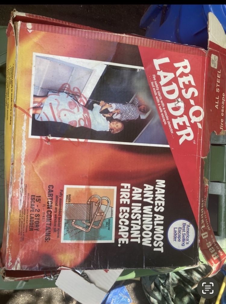 Second-Floor Escape Ladder. 