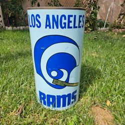 Vintage LA RAMS waste basket