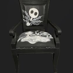 Hand painted Nightmare Before Christmas Chair