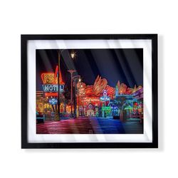 Disneyland dca cars land radiator springs custom art in black frame