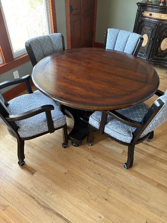 Antique Table And 4 Chairs