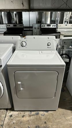 Amana White Basic Dryer - Automatic Dry