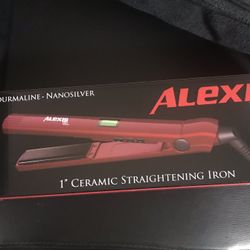 Alexis Pro By Marianna Red 1” Ceramic Straightening Iron