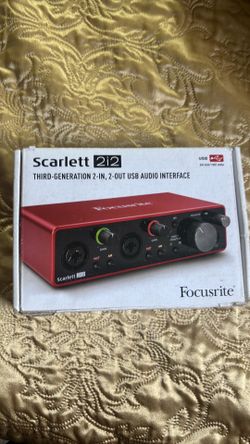 Scarlett 2i2 third generation audio interface