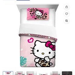 Twin Hello Kitty Comforter Set 