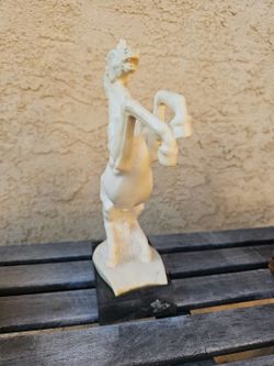 SIGNED A. Santini Rearing Horse Stallion Sculpture w/original seal