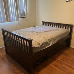 Full Bed Frame With Twin Trundle Bed