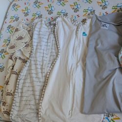 6 various swaddles for 0-3 months