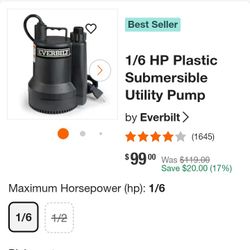 everbilt water pump