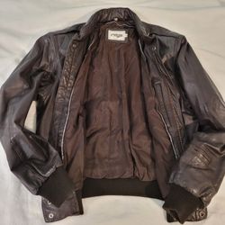 Leather Bomber Jacket