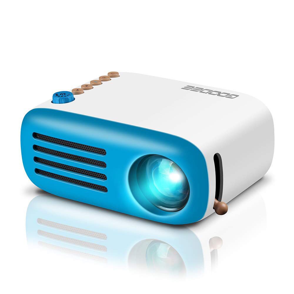 New Mini Projector, LED Pico Projector for Home Theater, Pocket Video Projector 50 Ansi Lumen Support HDMI Smartphone PC Laptop USB for Movie Games