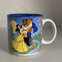 Vintage 90's Walt Disney Beauty and the Beast  Coffee Mug Cup