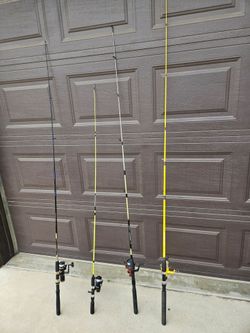 4 fishing poles