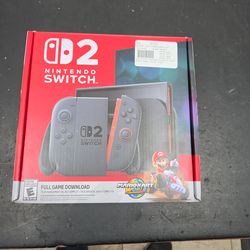 Nintendo Switch 2 in New in Box Mario Kart World Download