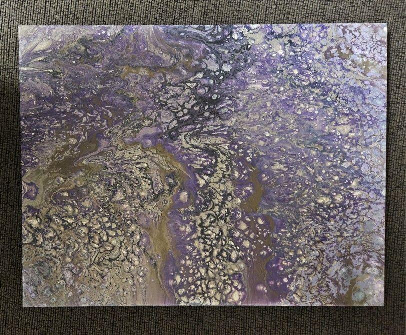 Abstract Pour Painting