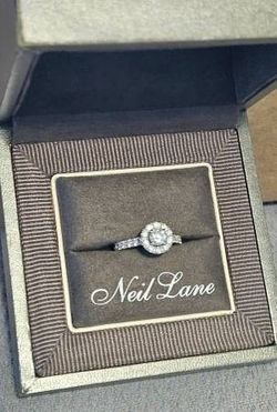 Neil Lane Diamond Engagement Ring 1-1/4 ct TW 14K White Gold Size 7