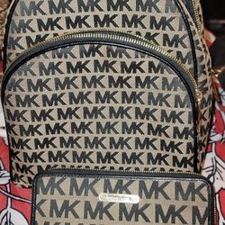 Michael Kors Backpack & Wallet Set