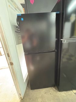Black Top-Freezer Refrigerator