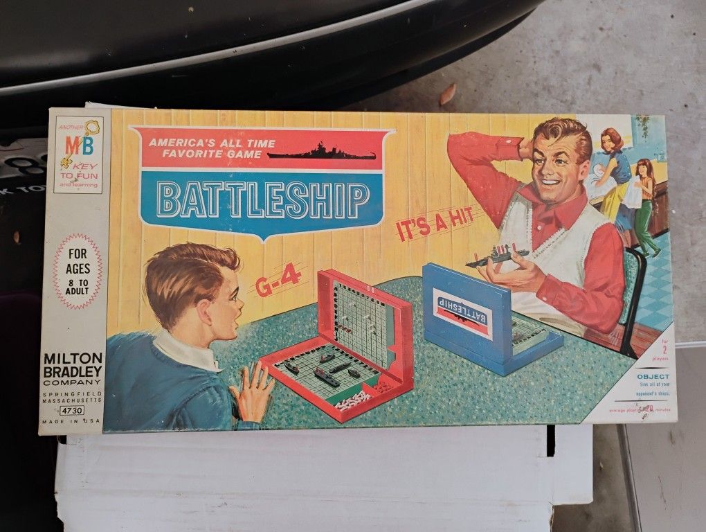 Vintage Board Game Battleship