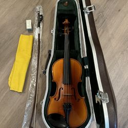 Ya Yin Half Size Violin + New Bow + Hard Case + Accessories