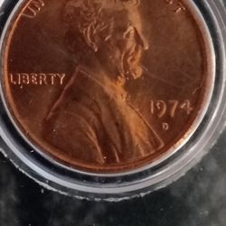 1974 D Double Di Penny 