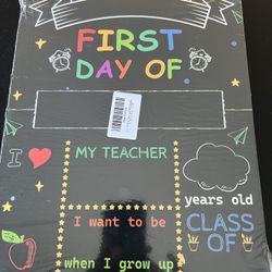First & Last Day of School Reusable Chalkboard Sign – New