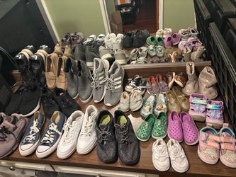 Shoes size 91/2.  71/2   And kids size