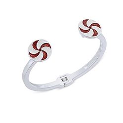 Celebrate Shop Peppermint Bangle Bracelet NWT