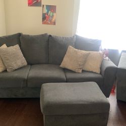 Still Like New 2 Piece Love Seat With Ottoman Just Got It This Year January