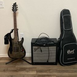 Schecter Diamond Series.  Fender Mustang II Bundle 