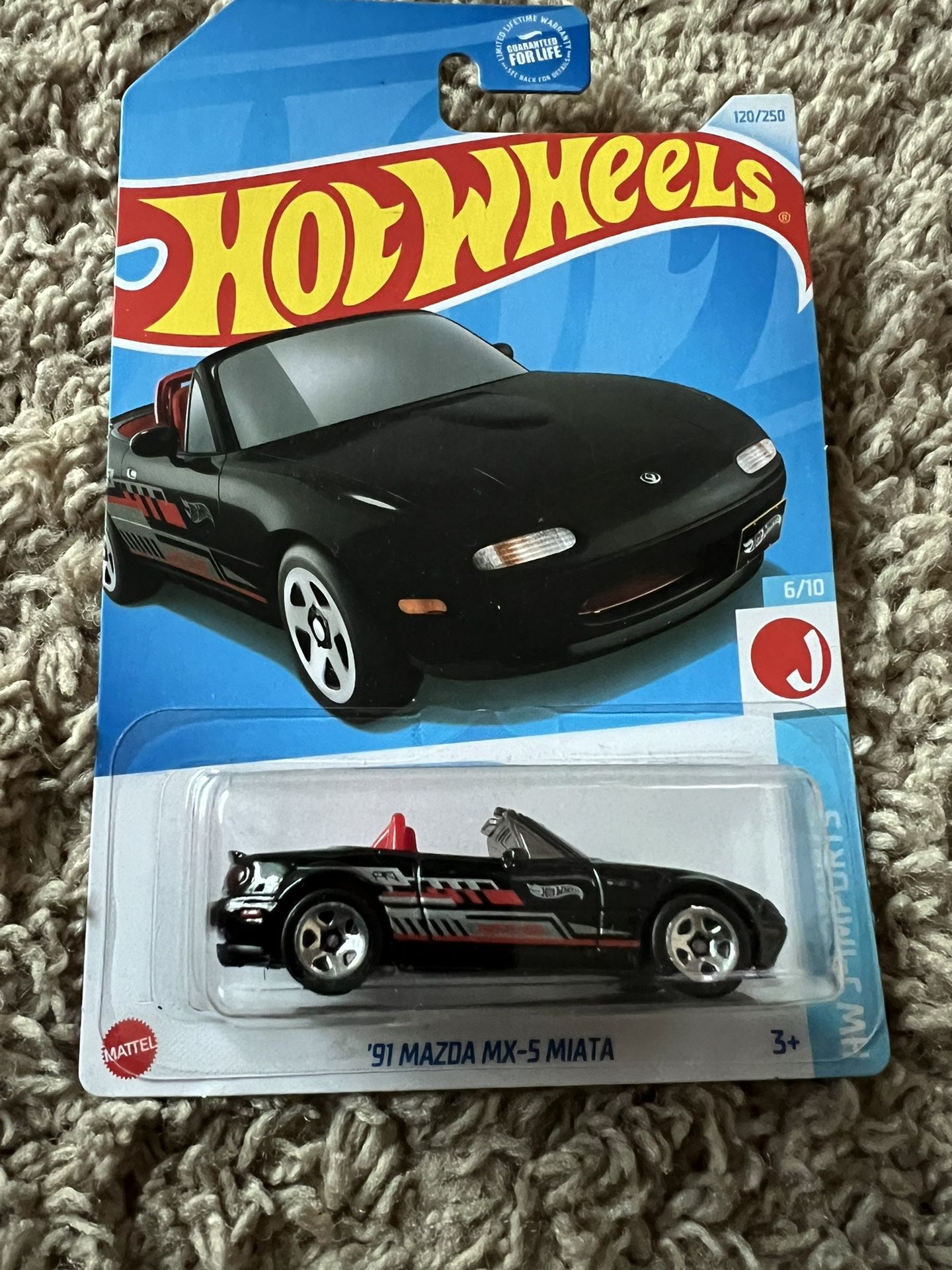 2024  Hot Wheels  '91 Mazda MX-5 Miata 6/10, HW J-Imports  120/250 NEW