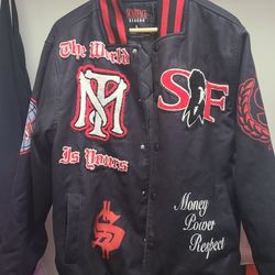 Mens Scarface Bomber Jacket  Large