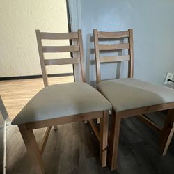 Two Wooden Chairs 
