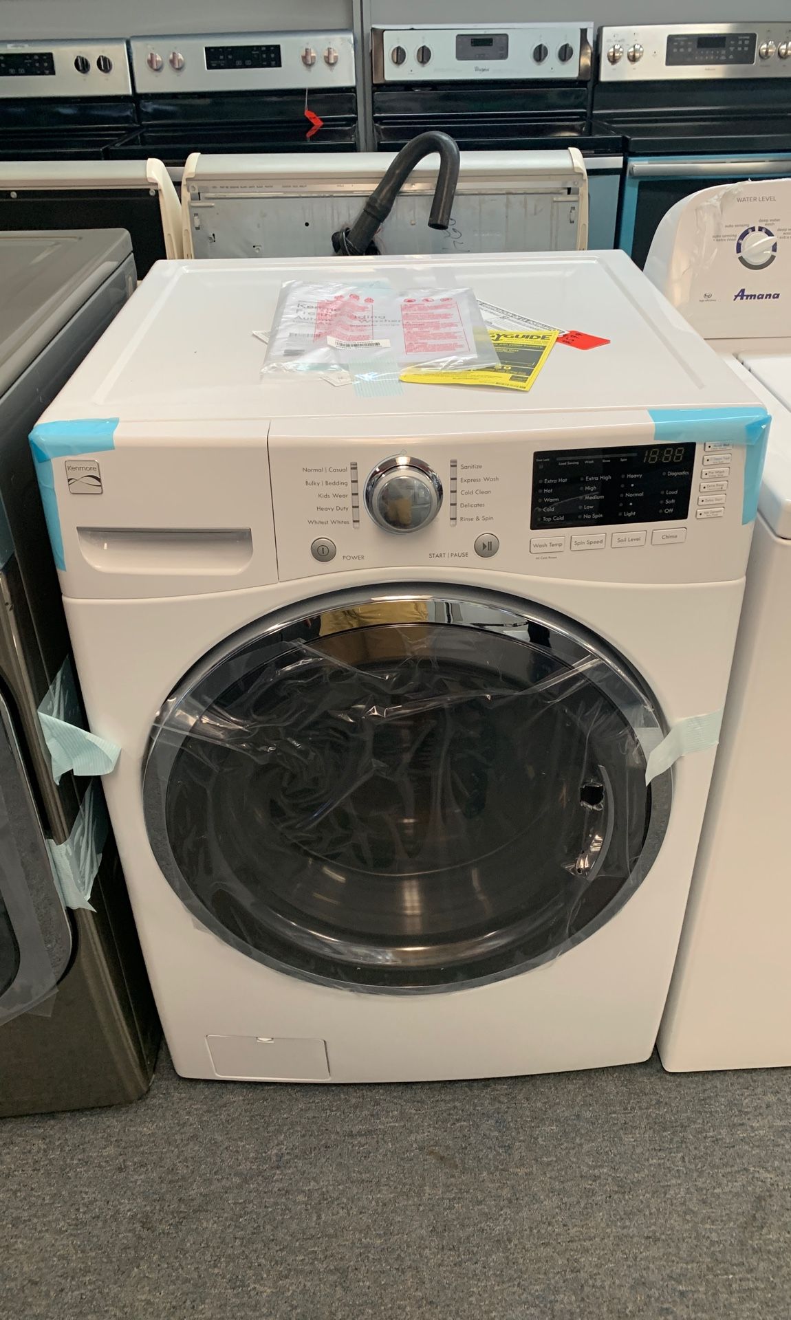 New scratch and dent Kenmore front load washer 1 year warranty