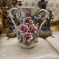 Italian Capodimonte Vase Italy Check My Other Posts 