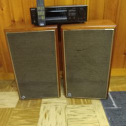 Vintage Sylvania AS62w Speaker,s from 1967,with Sony STR D665 Receiver with phono Inputs