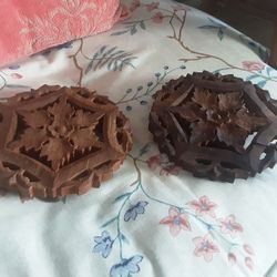Vintage Hand Carved Indian Trivets