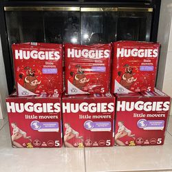 huggies size 5 little movers bundle $90 (south sac)