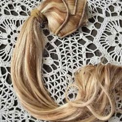 Human Hair Extension Chip On Golden Blonde 16"