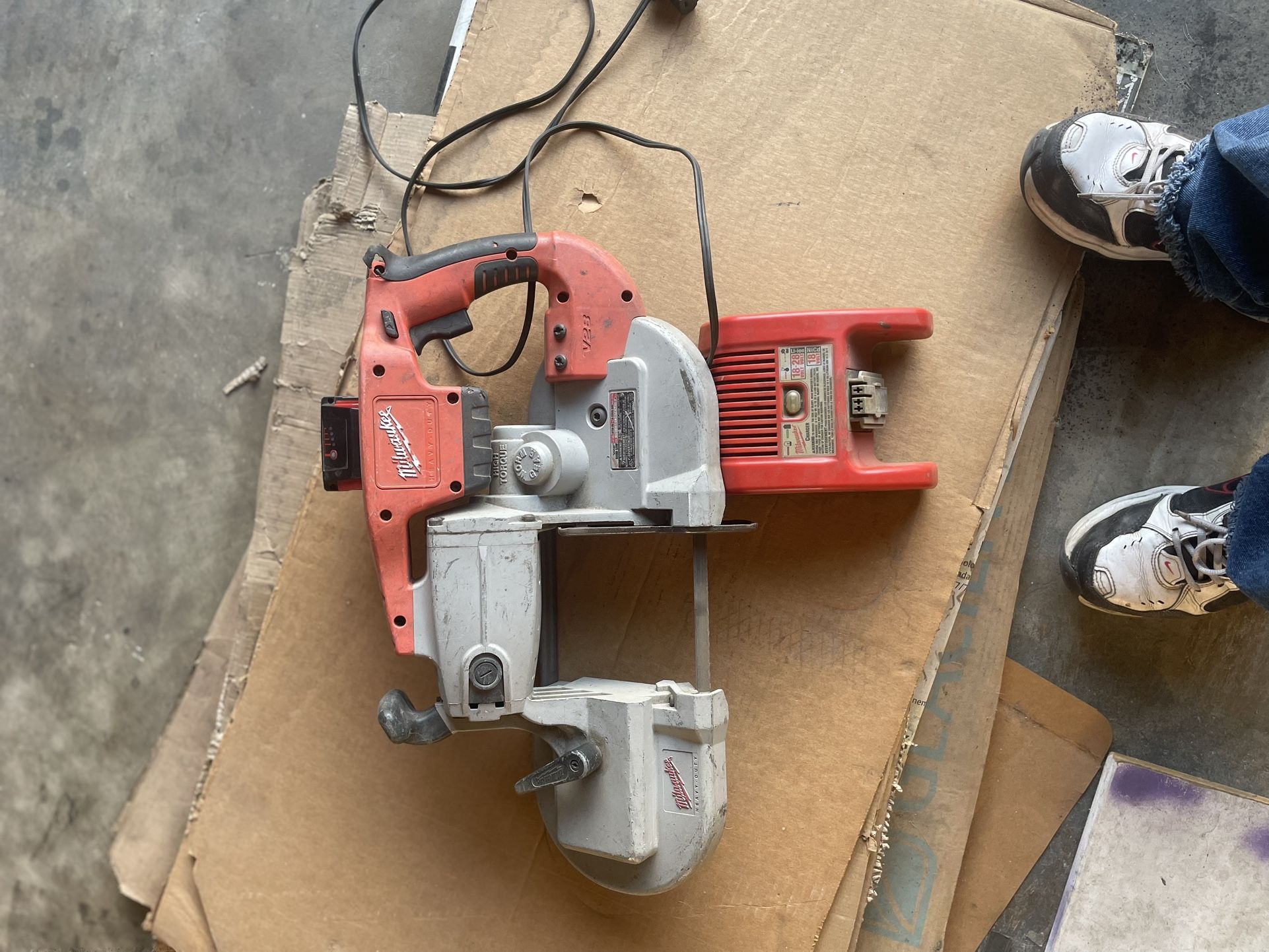 Milaukee 28 Volt Band Saw Used But In Very Good Condition.