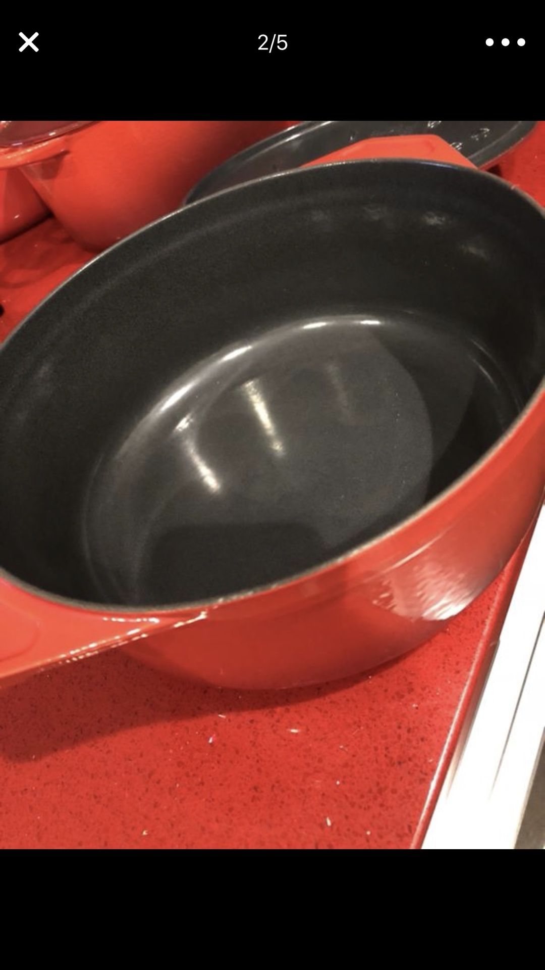 Kirkland Signature 8QT Cast Iron Dutch oven & 6.5 Qt Round Enameled