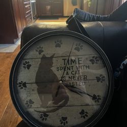 Cat Clock And Cookie Jar